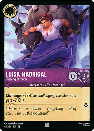 Image for Luisa Madrigal - Pushing Through (62/204) (Wilds Unknown) - Disney Lorcana