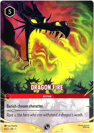 Image for Dragon Fire (9/C2) (1) (Disney Lorcana Promo Cards) - Disney Lorcana