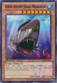 Hyper-Ancient Shark Megalodon (Mosaic Rare) (2121) (BP02) - YuGiOh Single