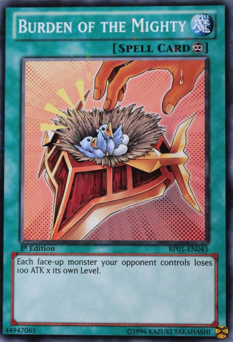 Burden of the Mighty (Starfoil) (1045) (BP01) - YuGiOh Single