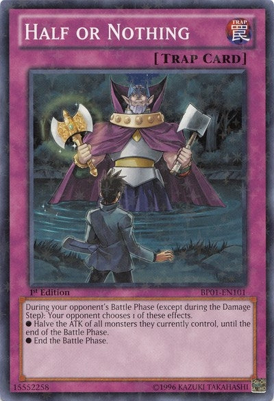 Half or Nothing (Starfoil) (1101) (BP01) - YuGiOh Single