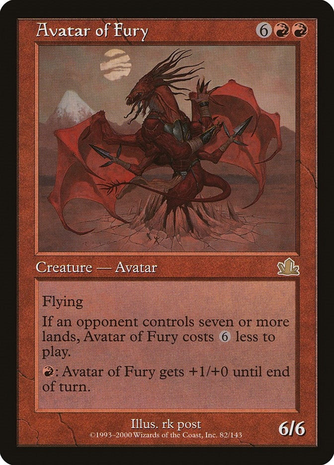 Image for Avatar of Fury (82) (Prophecy) - Magic: The Gathering