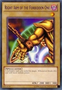 Right Arm of the Forbidden One (Purple) (11004) - YuGiOh Single