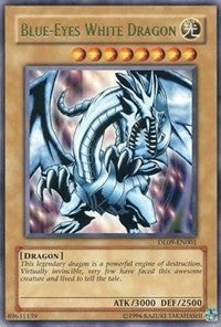 Blue-Eyes White Dragon (Green) (9001) - YuGiOh Single