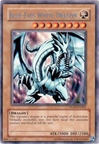 Blue-Eyes White Dragon (Silver) (9001) - YuGiOh Single