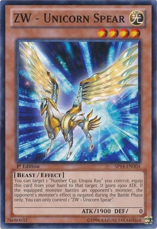 ZW - Unicorn Spear (Starfoil) (14004) - YuGiOh Single