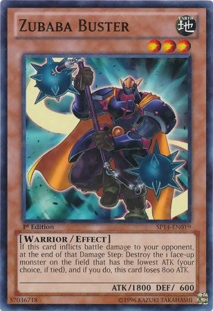 Zubaba Buster (Starfoil) (14019) - YuGiOh Single