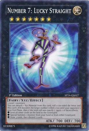 Number 7: Lucky Straight (Starfoil) (14027) - YuGiOh Single