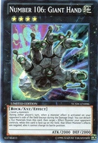 Number 106: Giant Hand (6) - YuGiOh Single