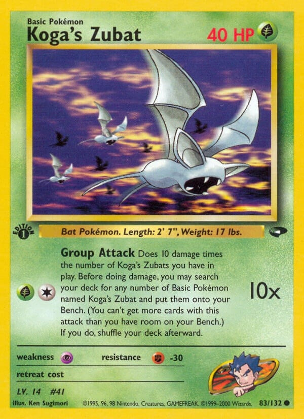 Image for Koga's Zubat (083/132) (Gym Challenge) - Pokemon