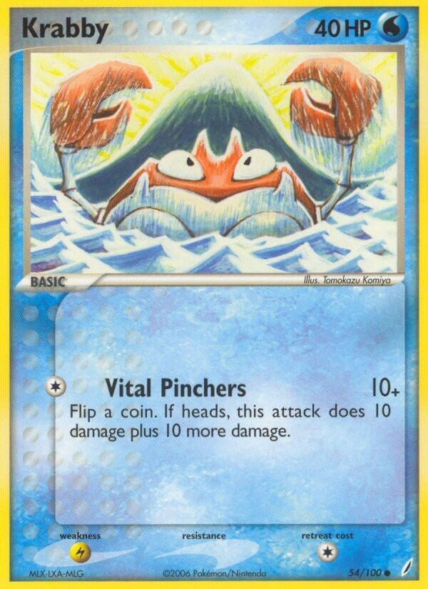 Image for Krabby (54/100) (Crystal Guardians) - Pokemon