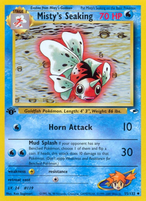 Image for Misty's Seaking (055/132) (Gym Heroes) - Pokemon