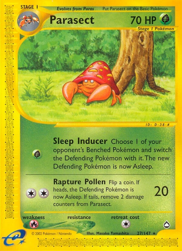 Image for Parasect (027/147) (Aquapolis) - Pokemon