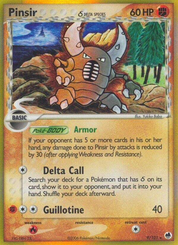 Image for Pinsir (Delta Species) (9/101) (Dragon Frontiers) - Pokemon
