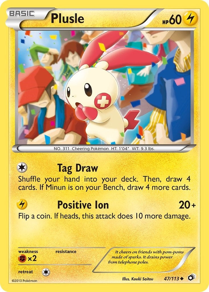 Image for Plusle (47/113) (Legendary Treasures) - Pokemon