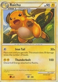 Image for Raichu (#19 Non-Holo) (19/30) (HGSS Trainer Kit: Gyarados & Raichu) - Pokemon