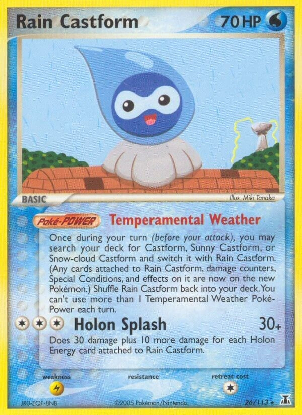 Image for Rain Castform (26/113) (Delta Species) - Pokemon
