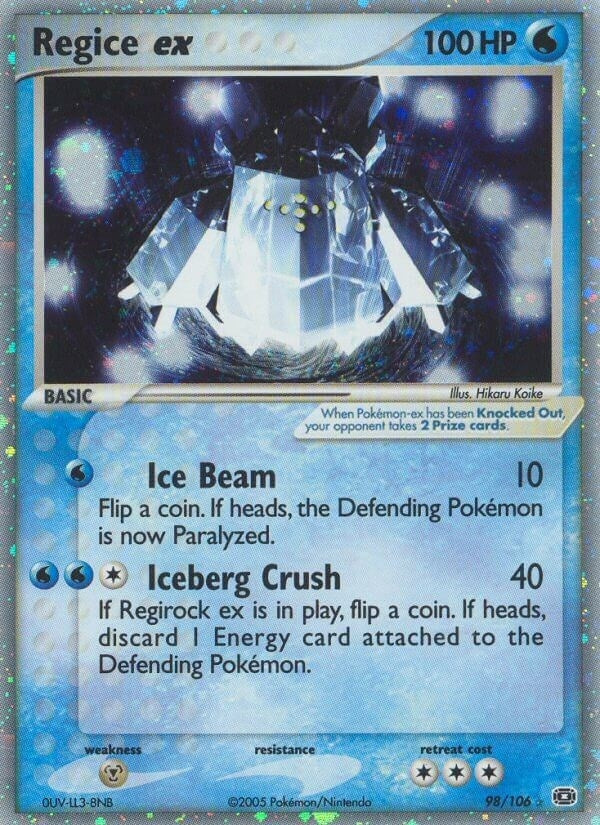 Image for Regice ex (98/106) (Emerald) - Pokemon