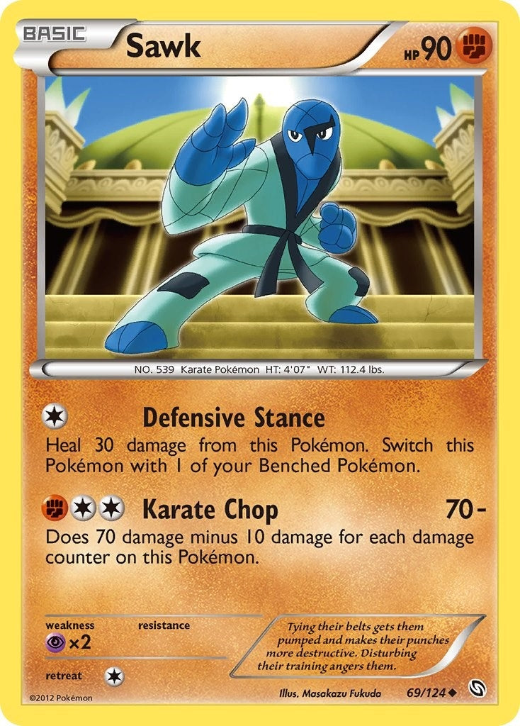 Image for Sawk (69/124) (Dragons Exalted) - Pokemon