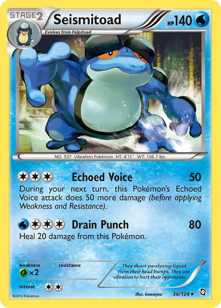 Image for Seismitoad (36/124) (Dragons Exalted) - Pokemon