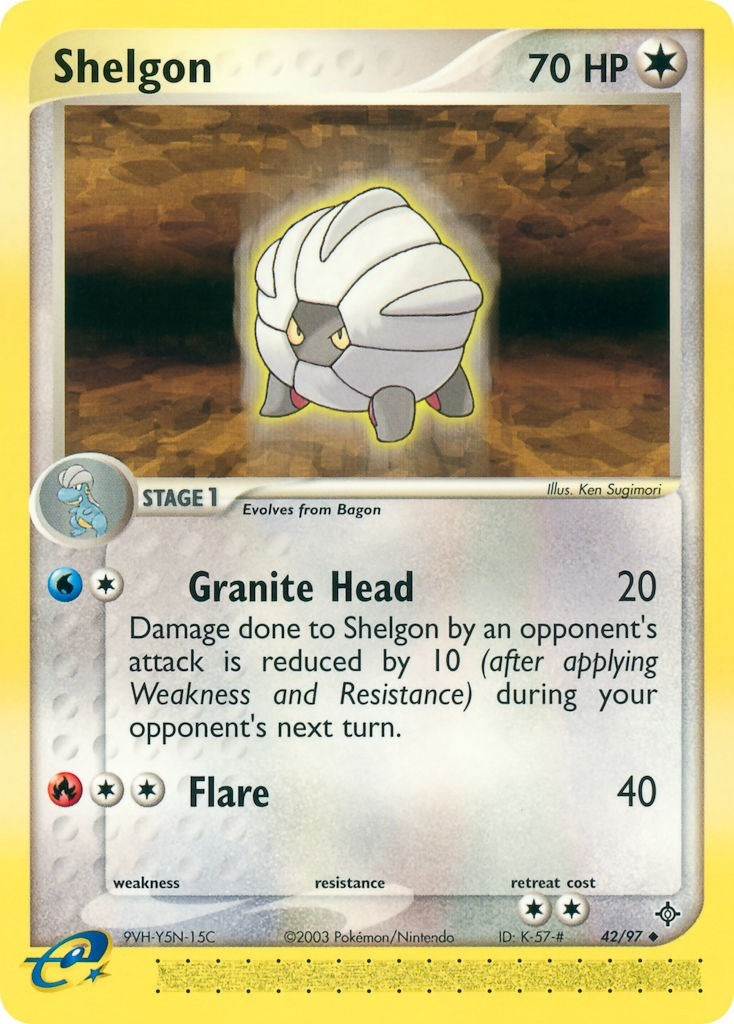 Image for Shelgon (42/97) (Dragon) - Pokemon