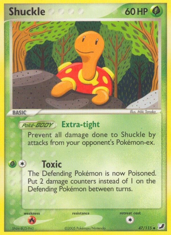 Image for Shuckle (47/115) (Unseen Forces) - Pokemon