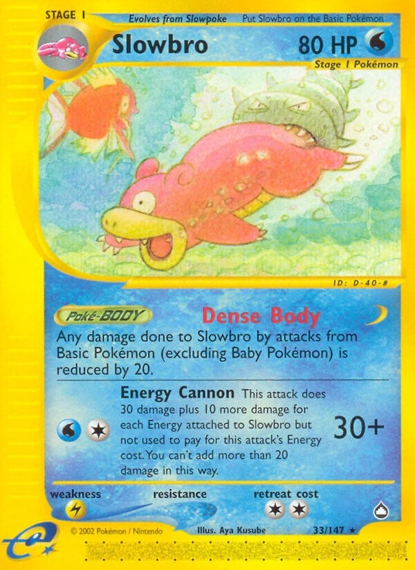 Image for Slowbro (033/147) (Aquapolis) - Pokemon