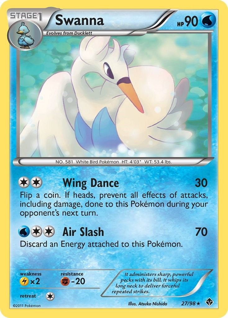 Image for Swanna (27/98) (Emerging Powers) - Pokemon