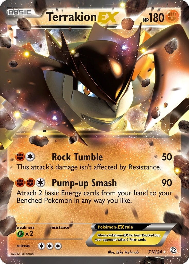 Image for Terrakion EX (71/124) (Dragons Exalted) - Pokemon