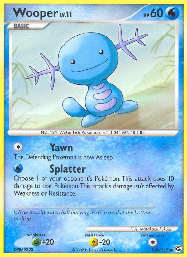Image for Wooper (118/132) (Secret Wonders) - Pokemon