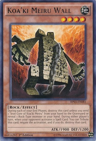 Koa’ki Meiru Wall (3081) (BP03) - YuGiOh Single