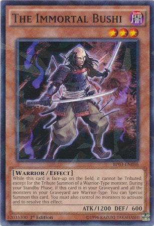 The Immortal Bushi (Shatterfoil) (3036) (BP03) - YuGiOh Single