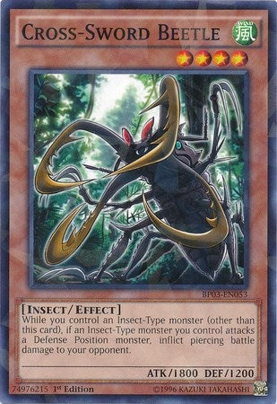Cross-Sword Beetle (Shatterfoil) (3053) (BP03) - YuGiOh Single