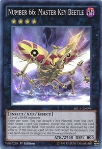 Number 66: Master Key Beetle (14099) (MP14) - YuGiOh Single