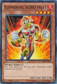 Elemental HERO Heat (5) (SDHS) - YuGiOh Single