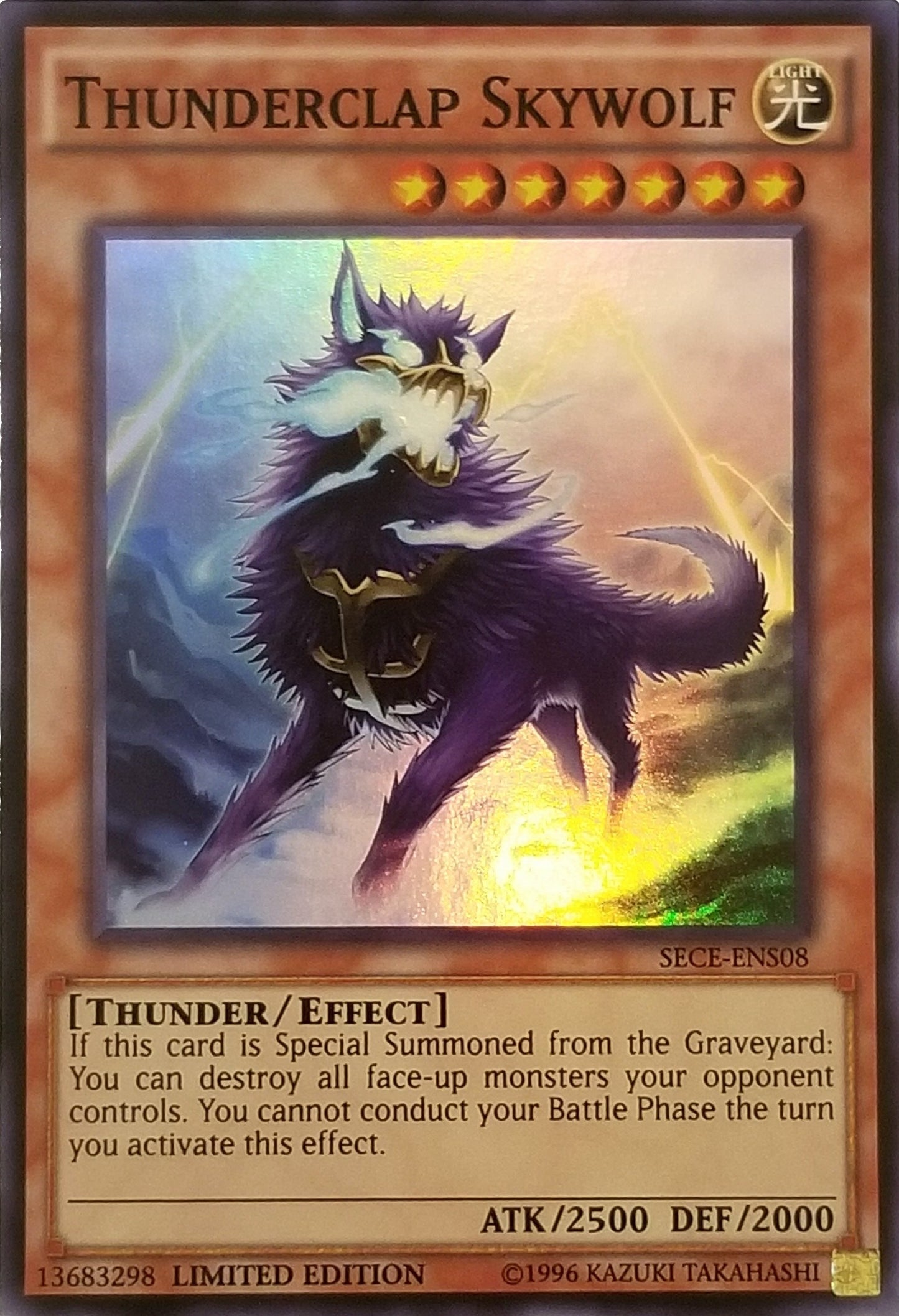 Thunderclap Skywolf (SE) (8) (SECE) - YuGiOh Single