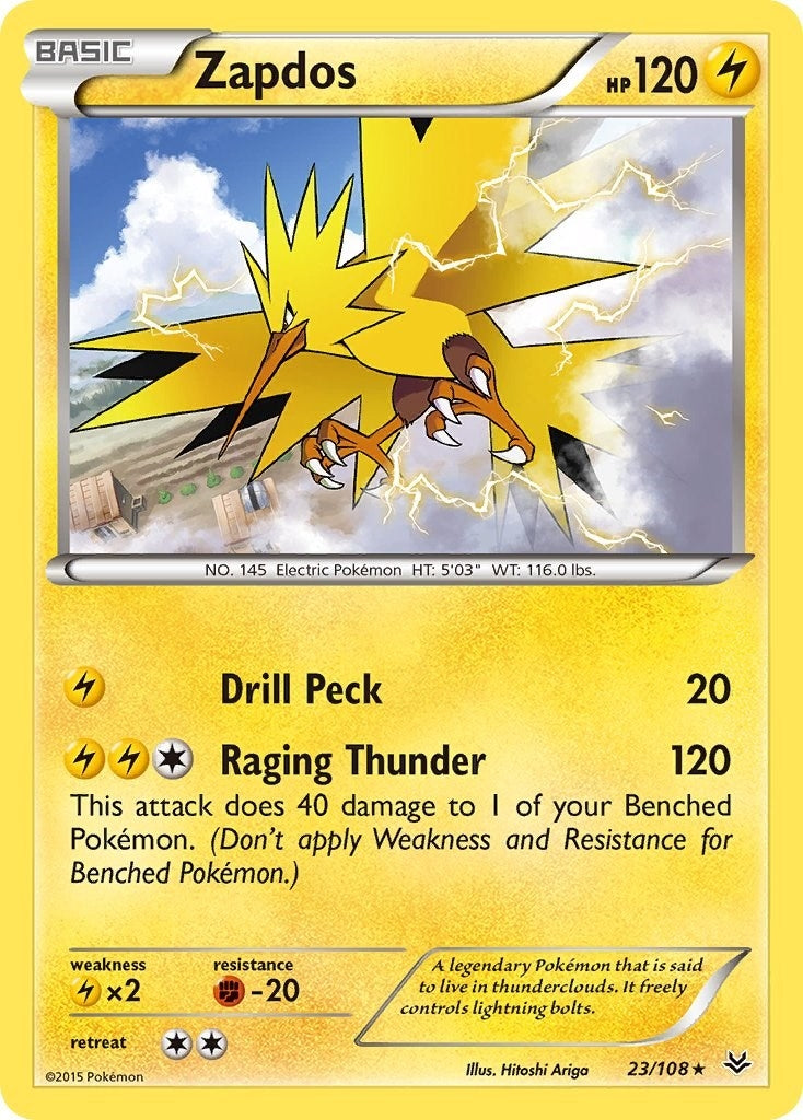 Image for Zapdos (23/108) (XY - Roaring Skies) - Pokemon