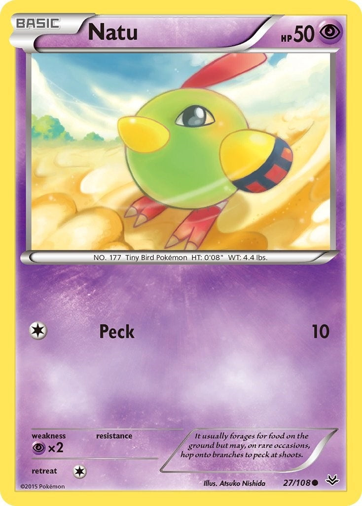 Image for Natu (27) (27/108) (XY - Roaring Skies) - Pokemon