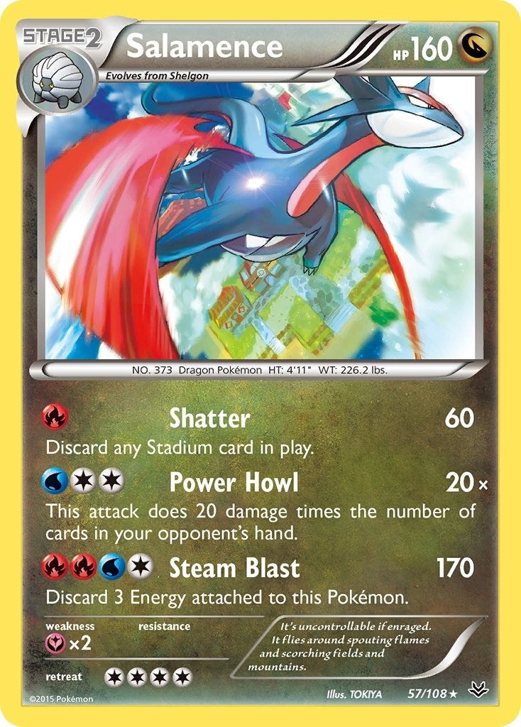 Image for Salamence (57/108) (XY - Roaring Skies) - Pokemon