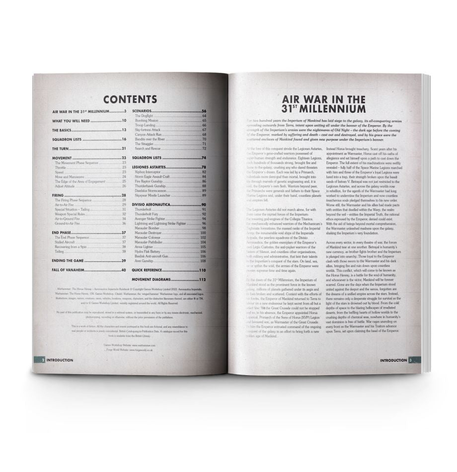 Warhammer: The Horus Heresy - Aeronautica Imperialis Rulebook - Warhammer