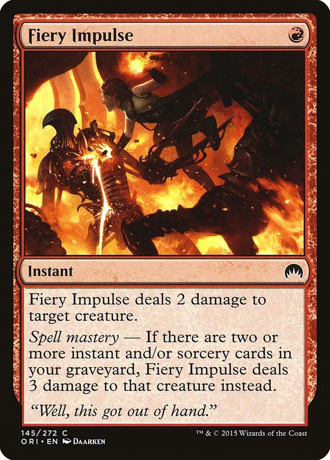 Fiery Impulse (145) [ORI] - MTG Single
