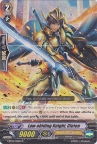 Law-abiding Knight Cloten (3058) [G-BT03] - Cardfight Vanguard Single