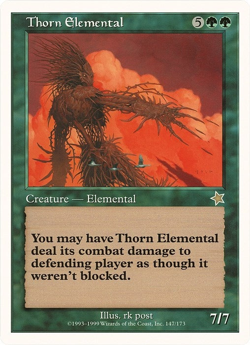 Thorn Elemental (Starter 1999) (147) [OVER] - MTG Single