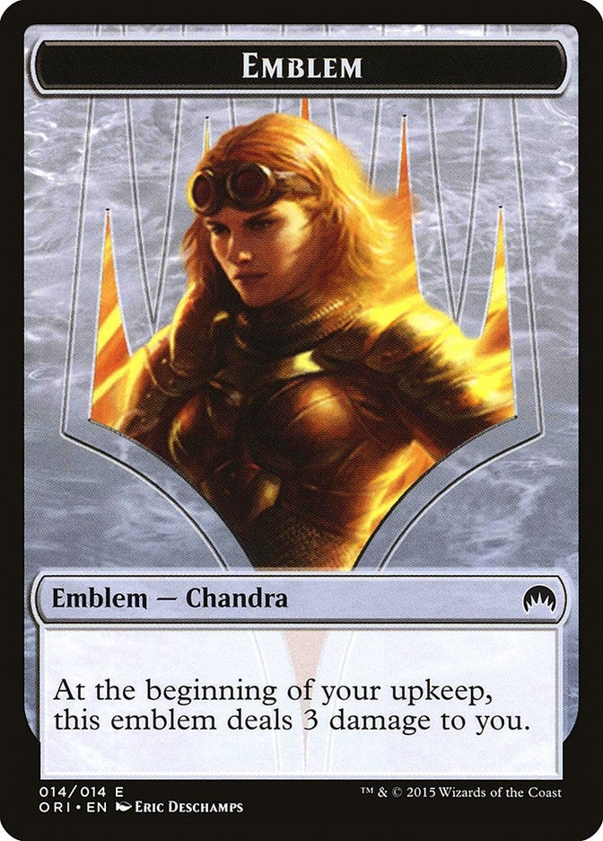 Emblem - Chandra Roaring Flame (0) [ORI] - MTG Single