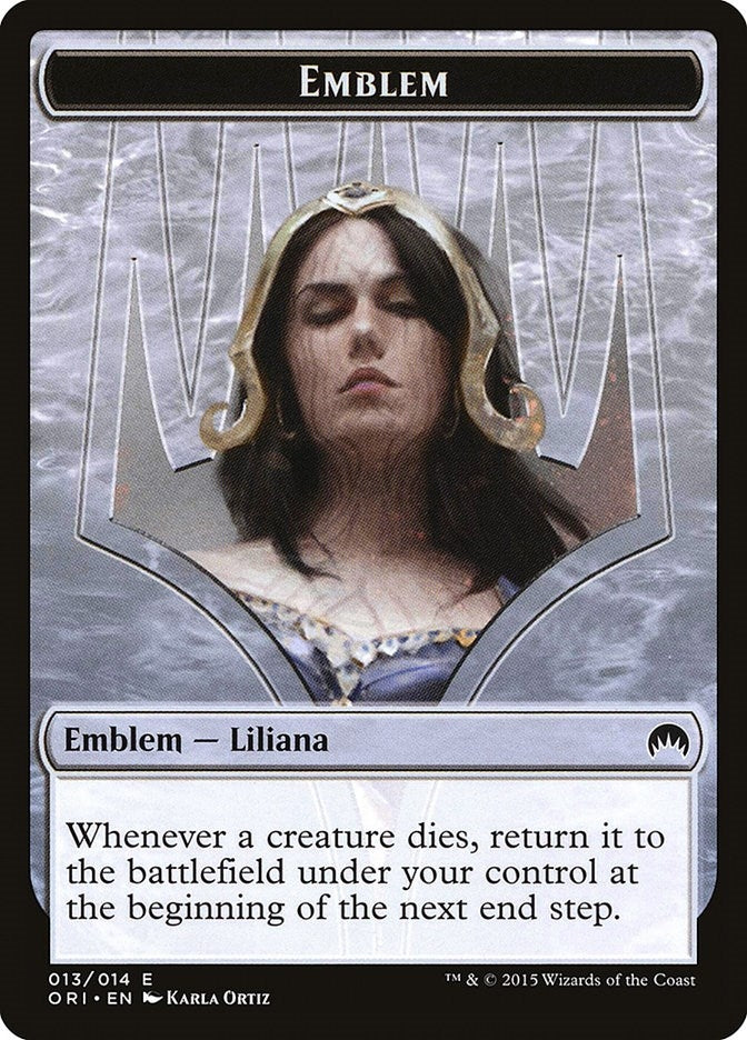 Emblem - Liliana Defiant Necromancer (0) [ORI] - MTG Single