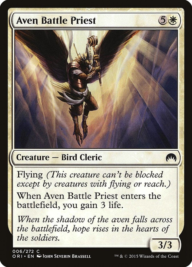 Image for Aven Battle Priest (6) (Magic Origins) - Magic: The Gathering