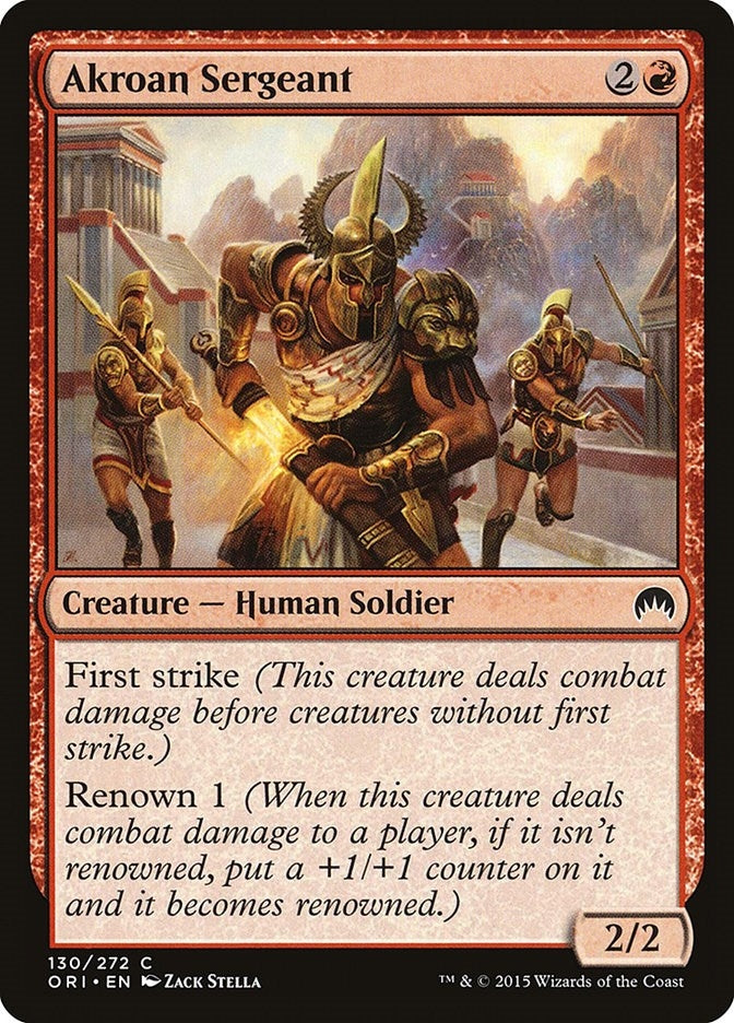 Akroan Sergeant (130) [ORI] - MTG Single