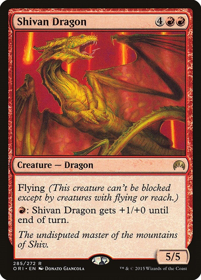 Shivan Dragon (285) [ORI] - MTG Single