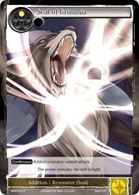 Seal of Grimmia (13) [MPR] - Force of Will Single