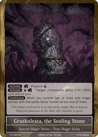Grusbalesta the Sealing Stone (93) - Force of Will Single
